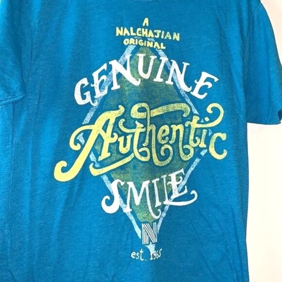 Nalchajian Orthodontics Blue Graphic T-Shirt Genuine Authentic Smile Design Next - Picture 3 of 10